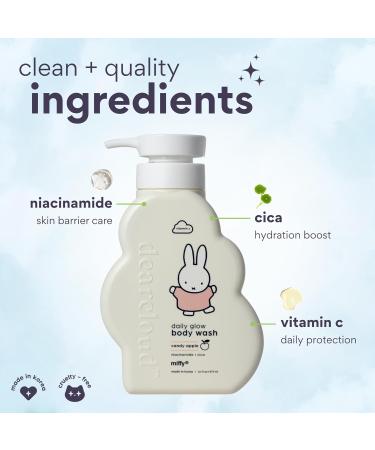 dearcloud Miffy Daily Glow Body Wash Niacinamide Cica & Vitamin C Exfoliating Body Wash & Bath Soap for Women and Men - Candy Apple (16 fl oz) - Buy Online on GoSupps.com