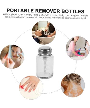  OKUMEYR Push Glass Bottle With Measuring Scales Nail Polish Remover Bottles Nail Polish Remover Pump Nail Polish Remover Glass - Buy Online on GoSupps.com