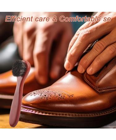 4 Pcs Shoe Brush Set Cleaning Brushes with Wooden Handles Shoe Polish Brushes Shoe Shine Brush Kit Shoe Cleaning Brushes with Wooden Handles Horse Hair Bristles Brush for Boots Shoes Car Seat - Buy Online on GoSupps.com