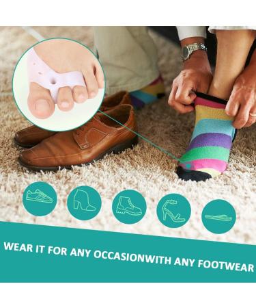 3-Toes Holes Separator & Silicone Bunion Protector - Hammer Toe Spacer for Pain Relief | Forefoot Pillows & Foot Pads for Hallux Valgus - Unisex Solution for Comfort - Buy Online on GoSupps.com