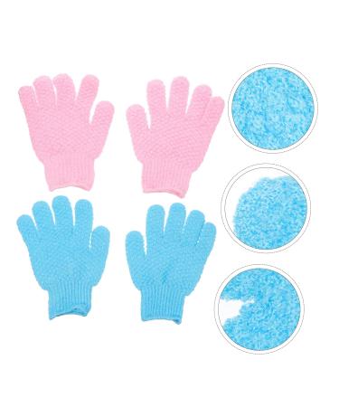 Housoutil 4 Pairs Bath Scrub Gloves - Dead Skin Removal & Body Scrubber Mitts for Effective Cleaning & Exfoliation | International Shipping Available - Buy Online on GoSupps.com
