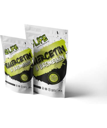 Quercetin Bromelain 500mg Capsules Natural Quercetin Supplement 98% Extract Bromelain Supplement (70 Capsules) - Buy Online on GoSupps.com