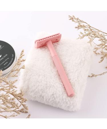 Double Blade Razor for Men & Women | Metal Single Blade Razor with 10 Pink Blades - Smooth Shaving Experience - Buy Online on GoSupps.com