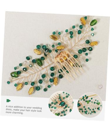minkissy Bride Wedding Hair Accessories Bride Hair Comb Bridal Crystal Hair Comb Rhinestones Rhinestone Insert Comb Rhinestone Hair Comb Personality Hair Piece The Photo Headgear Zinc Alloy - Buy Online on GoSupps.com