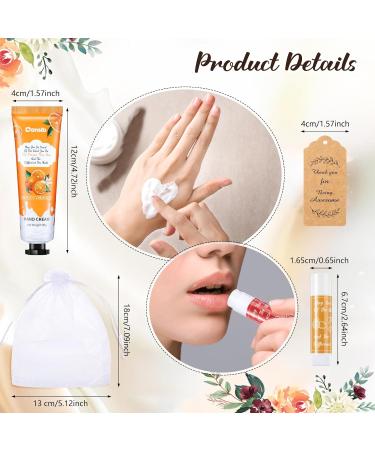 Thank You Hand Cream & Lip Balm Gift Set - Travel Size Lotion & Balm for Women | Bulk Holiday Appreciation Gifts with Organza Bags - Buy Online on GoSupps.com