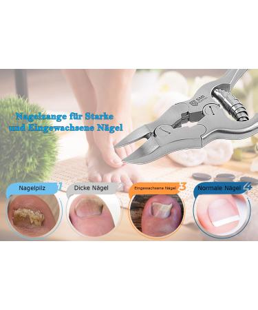 SMI Nail Tongs & Footnail Pliers - Stainless Steel Toenail Scissors & Clippers for Ingrown & Thick Nails - Includes Case - Buy Online on GoSupps.com