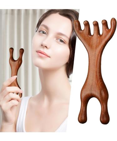Peigne en bois de santal Grattoir nasal en bois de cerf Grattoir nasal en bois de santal tendance en bois de cerf dents larges Peigne grenouille en bois de cerf - Buy Online on GoSupps.com