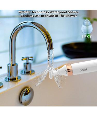 Brori Electric Facial Shaver Razor for Women - Painless Bikini Trimmer for Pubic Hair Removal - Wet & Dry Lady Shaver for Legs, Arms, and Eyebrows - Rechargeable Cordless Shaver (Style 2) - Buy Online on GoSupps.com
