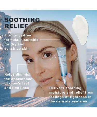 Lumene Arctic Hydra Care Moisture Relief Rich Eye Cream - Vegan Anti Wrinkle Formula with Ceramides for Crow's Feet & Fine Lines (15ml) - Buy Online on GoSupps.com