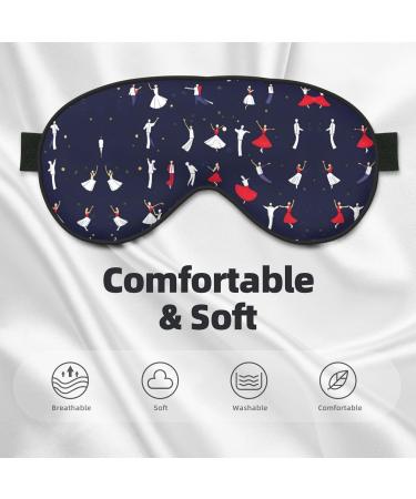 SSIMOO Ballroom Dance Eye Mask | Soft Breathable Sleep Patch for Women | Perfect for Travel & Relaxation - Black - Buy Online on GoSupps.com