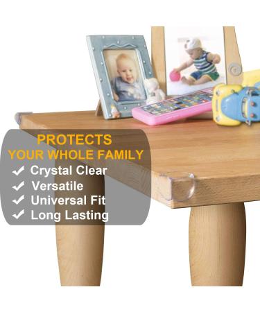 Edge Corner Protector Baby Proofing Guards Clear Soft Silicone Bumper Strip 20ft(6m) with Upgraded Pre-Taped Strong Adhesive Round Child Safety Edge Protector(8pack) for Cabinets Tables Furniture 20 FT & 8 CORNERS - Buy Online on GoSupps.com