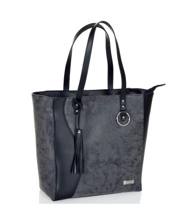 Buy LCP Kids Diaper Bag - Eco Leather Ladies Handbag Scratch-Resistant 15L Volume in Grey | International Shipping Available - Buy Online on GoSupps.com