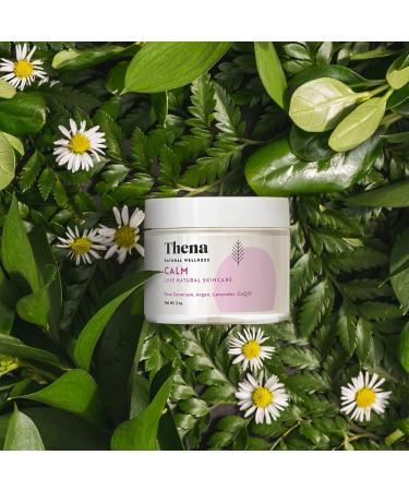 THENA CALM Face Moisturizer - Organic & Natural Ultra Hydrating Cream with Hyaluronic Acid & Lavender | Anti-Aging Facial Moisturizer for Dry Skin | Plant-Based Skincare for Men & Women - Buy Online on GoSupps.com
