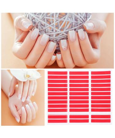 minkissy 5 Sheets Transparent Nail Tapes Nail Display Tape Holders Clear Nail Tape Nail Art Showing Tape Sticky Mounting Tape for Salon Nail Tips Red - Buy Online on GoSupps.com