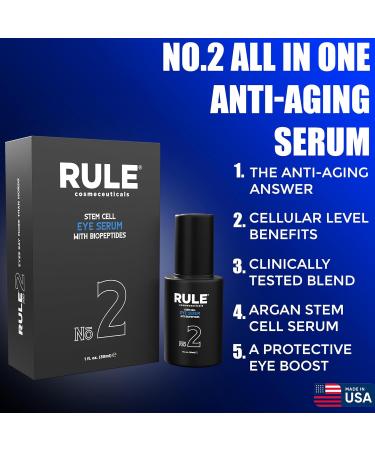 RULE COSMECEUTICALS - Men's Deluxe Gift Set No.1 Men's Face Cream No.8 Deodorant Spray No.13 Cleanser Gel No.2 Eye Serum Eye & Skin Care Set - Buy Online on GoSupps.com