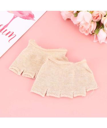 Frcolor Cotton Half Socks for Women | 4 Pairs Toe Caps & Mid-Foot Fitness Socks | Heel Spur & Pump Liner | Five Toes Cylinder Socks - Buy Online on GoSupps.com