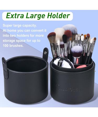 Bueart Design Pro 38Pcs Makeup Brush Set - Deluxe Real Goat Hair & Horse Hair Brushes with Extra Large Holder - Professional Labeled Brush Set with 34Pcs Pony Hair Brushes + Holder Case - Buy Online on GoSupps.com