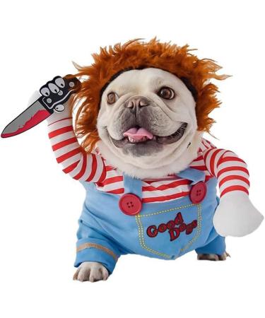 Halloween costumes for dogs dog Halloween costume pet cosplay party suit funny pet costume Christmas party role playing and costumes for dogs l red red - Buy Online on GoSupps.com