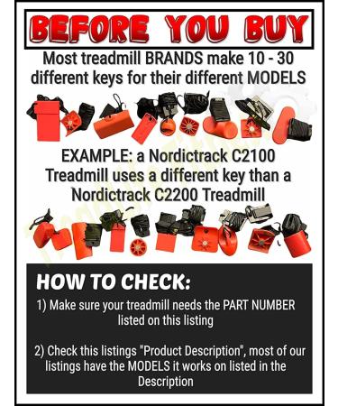 Treadmill Safety Key - Replacement for SportCraft Treadmills Models: TX2.5  TX4.9  TX5.0  TX6.0  TX500  TC49  TX455  TX420 - Buy Online on GoSupps.com