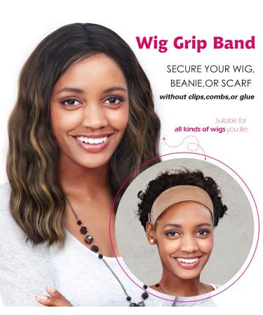 Adjustable Velvet Wig Grip Comfort Band - Headband Holder for Wigs - 2 Pack - Buy Online on GoSupps.com