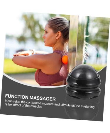 Lurrose Massage Ball - Hand Massage Device for Deep Tissue Relief | Multifunctional Fitness Accessory | 6.5x6.1cm Black Yoga Rollerball - Buy Online on GoSupps.com