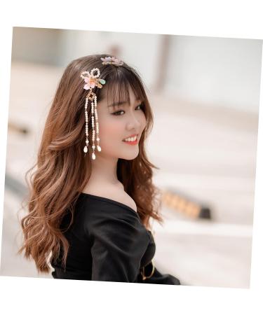 MAGICLULU 2 Sets Comb Hanfu Hair Accessories Hair Styling Accessories Flower Tassel Hairpins Chinese Hair Accessories Temperament Hair Clip Hair Clips for Thick Hair Classical Metal - Buy Online on GoSupps.com