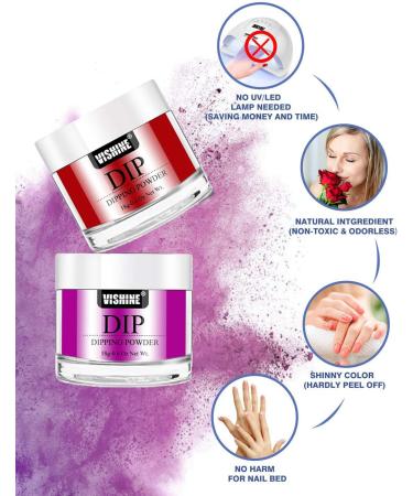 Vishine Dip Powder Nail Kit Starter Dipping Acrylic Powder (18g) Liquid Set Starter Kit Manicure Nail Art Set Nail Dip Essential Tools #03 - Buy Online on GoSupps.com