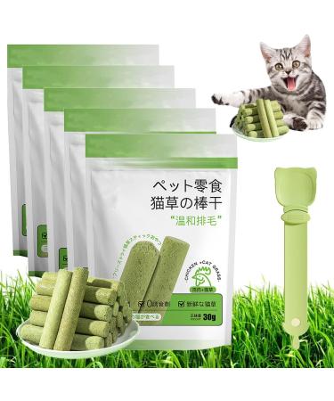 Cat Grass Teething Stick Cat Grass Teething Stick Hairballs Cat Grass Teething Sticks for Indoor Cats Cat Teeth Cleaning Cat Grass Stick for Cadental Care Increase Appetite (30pcs)