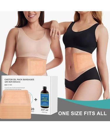 Organic Castor Oil Packs - Self-Adhesive Wraps | 20-Piece Skin Color Kits for International Shipping - Buy Online on GoSupps.com