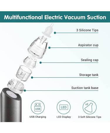Electric Ear Wax Vacuum Removal Tool | Strong Suction 6 Gear | USB Rechargeable | Earwax Removal Kit for Adults & Kids - Buy Online on GoSupps.com
