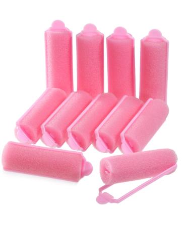 36 Pieces Foam Sponge Hair Rollers Flexible Sleeping Curlers Soft Hairdressing Curlers for Women Girls Hair Styling 0.78 Inch (Pack of 36) Pink