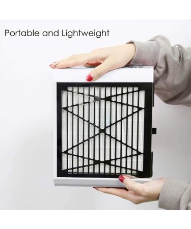 Powerful White Nail Dust Collector for Acrylic Nails by AONOLOVO - Manicure Tool with Suction Fan - Buy Online on GoSupps.com
