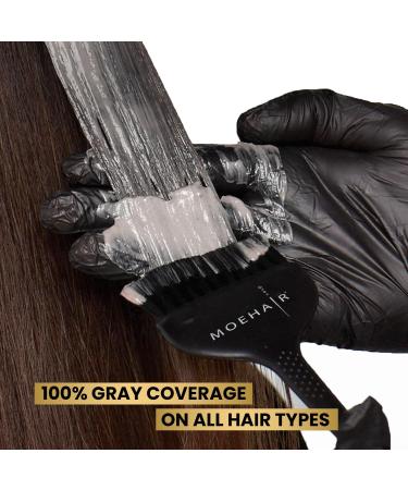 MOEHAIR Hair Coloring Kit | 9NN Very Light Blonde Permanent Color | Keratin Infused | Complete Set with Developer Brush & Gloves | Gray Coverage & Shine - Buy Online on GoSupps.com