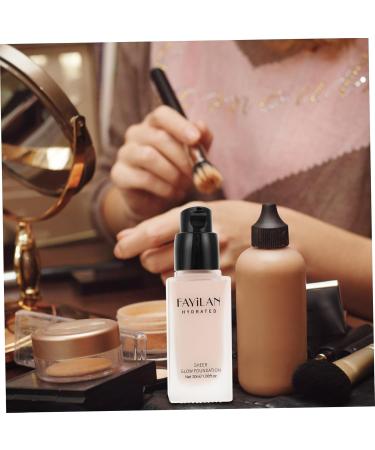 PLAFOPE Liquid Foundation Beauty Foundation Waterproof Foundation Concealer Foundation Makeup Glass Black - Buy Online on GoSupps.com