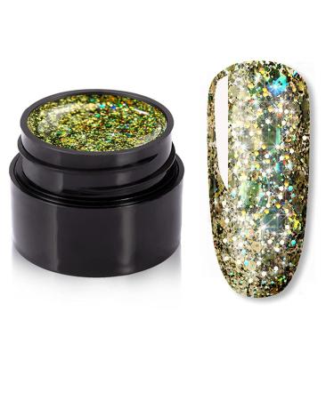 Glitter Diamond Gel Nail Polish Bright For Glitter Painting Nail Art Design Poly UV Top Base Primer For Manicure (3)
