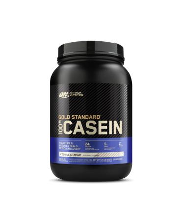 Optimum Nutrition Casein Powder, Cookies and Cream, 2 Pound 2 Pound (Pack of 1) Cookies and Crème