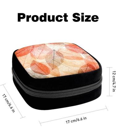 GIAPB Period Bag - Abstract Autumn Leaves Color79 | Sanitary Napkin Storage and Makeup Pouch - Buy Online on GoSupps.com