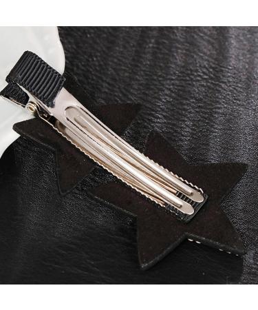 amangul Rhinestones Star Hair Clip Star Hair Accessories Star Barrettes Star Hairpin Crystal Star Hair Clip Hair Bangs Clip(Bright Black) - Buy Online on GoSupps.com