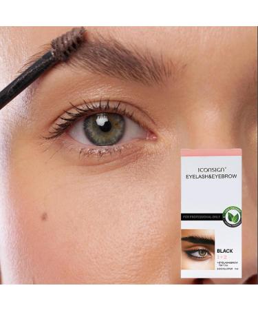 Brow Tint Kit Semi-Permanent Lash Lift Tint Kit | Professional Waterproof Long-wear Lash Dye Kit for Women and Men Aviere Black - Buy Online on GoSupps.com