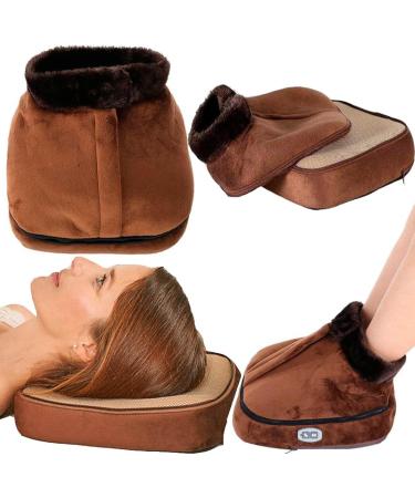 Erzhuizi Foot Warmer with Massage - Heating Slippers for Winter | Relaxing Foot Massage Shoes for Office Use - Buy Online on GoSupps.com