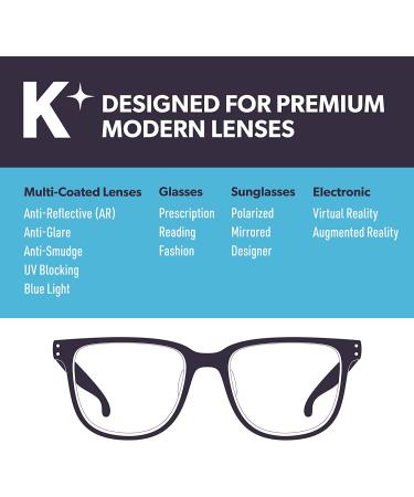 Koala Lens Cleaning Cloth 6 Pack - Japanese Microfiber Glasses & Screen Cleaner for Multi-Coated Lenses - Safe for Eyeglasses & Cameras - Black & Green - Buy Online on GoSupps.com