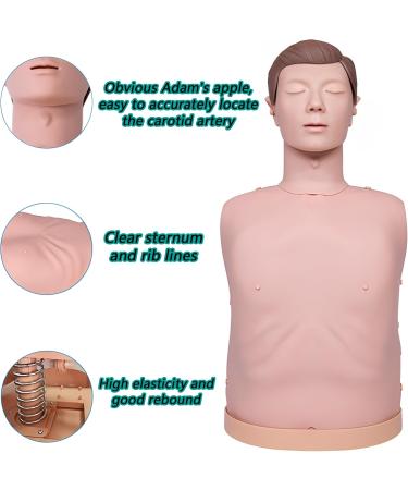 DRXRD CPR Half Body First Aid Manikin with Carry Bag and Knee Pad to Master First Aid Techniques and Correct Operating Method - Buy Online on GoSupps.com