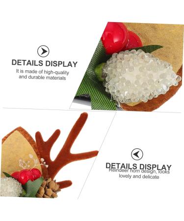Beaupretty 2 Pairs Christmas Hair Clips Christmas Bag Filler Christmas Headband Xmas Kids Hair Accessories Billed Hair Clips Christmas Hair Decorations Girl Child Bobby Iron - Buy Online on GoSupps.com