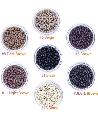 1000Pcs Nano Rings Silicone Lined 3mm Hair Extension Beads - #13 Light Blond - Buy Online on GoSupps.com