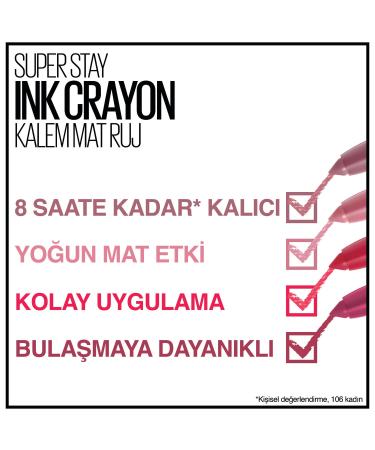 Maybelline New York Super Stay Ink Crayon Lipstick - Matte & Long-lasting No. 75 Speak Your Mind 1.5g | International Shipping Available - Buy Online on GoSupps.com