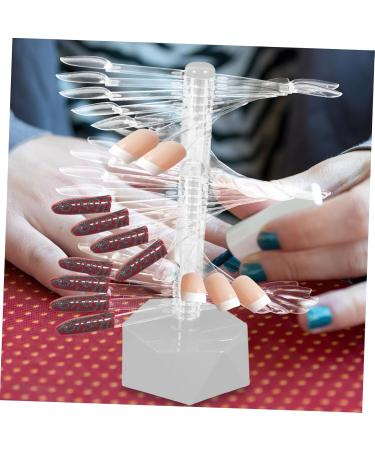 Ipetboom Nail Color Display Nail Art Stands Nail Polish Nail Display Stand Nail Sample Sticks Nail Salon Tool Nail Practice Stand Fake Nails Holder Modeling Acrylic Represent 6.2x6.2cm Grey - Buy Online on GoSupps.com