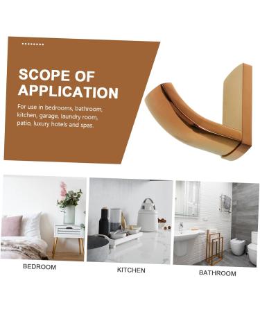 ABOOFAN 3pcs Bathroom Accessories Wall Mounted Rack Garment Rack Strips Heavy Duty Towel Hooks Heavy Duty mediumx3pcs Rose Goldx3pcs - Buy Online on GoSupps.com