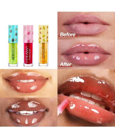 SOMGKINE Lip gloss oil moisturizing lip gloss moisturizing lip gloss long lasting fruit lip care products for moisturizing lips long lasting and transparent moisturizing lip oil gloss - Buy Online on GoSupps.com