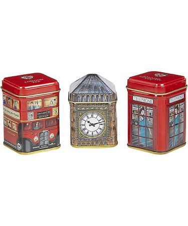 New English Teas Traditions of London Mini Tin Triple Pack Loose Tea 65g - Set of 3 | Premium English Tea Collection - Buy Online on GoSupps.com