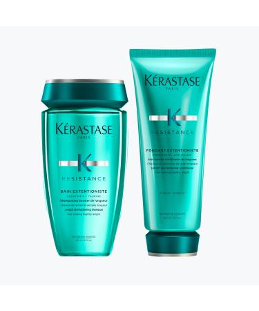 K rastase Resistance Hydrating Shampoo and Conditioner Set Hydrating Routine to Repair Dry Damaged Hair For Thick Hair Dry Hair Treatment Bain Extentioniste and Fondant Extentioniste 2x250 ML